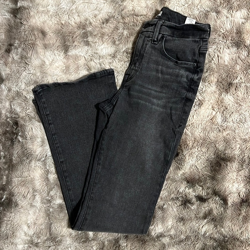 Good American Black Boot Cut Jeans